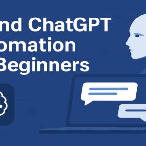 Beginner friendly AI and ChatGPT automation course for students and professionals