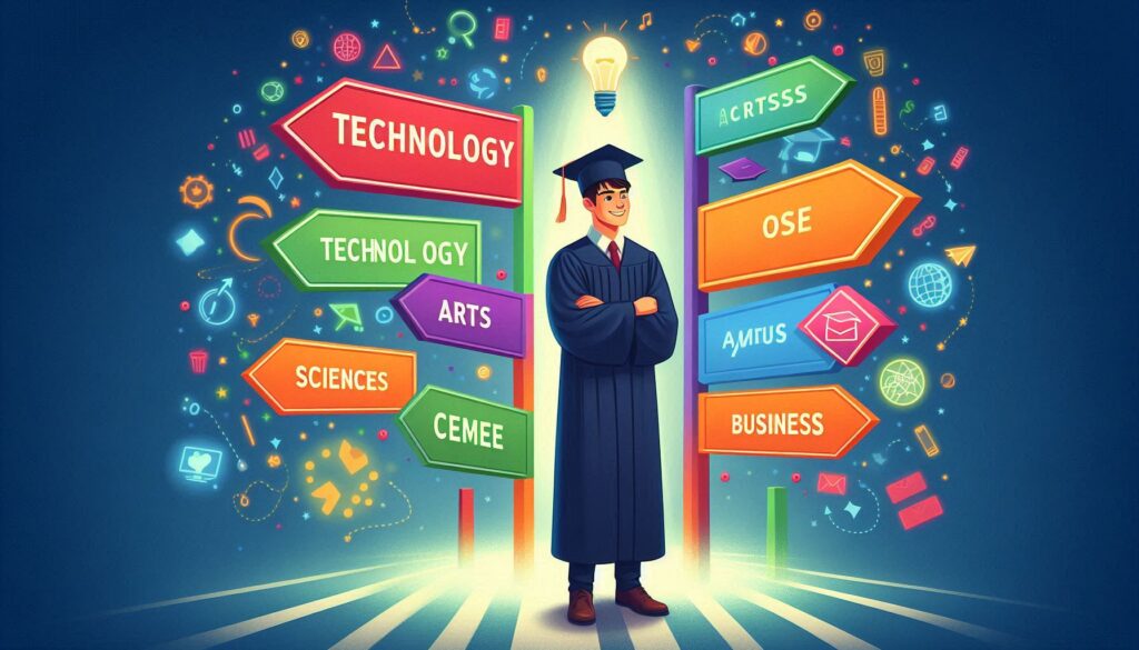 Career path after graduation - graduate choosing career options