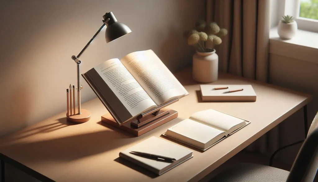 book or reading stand for long study sessions for students
