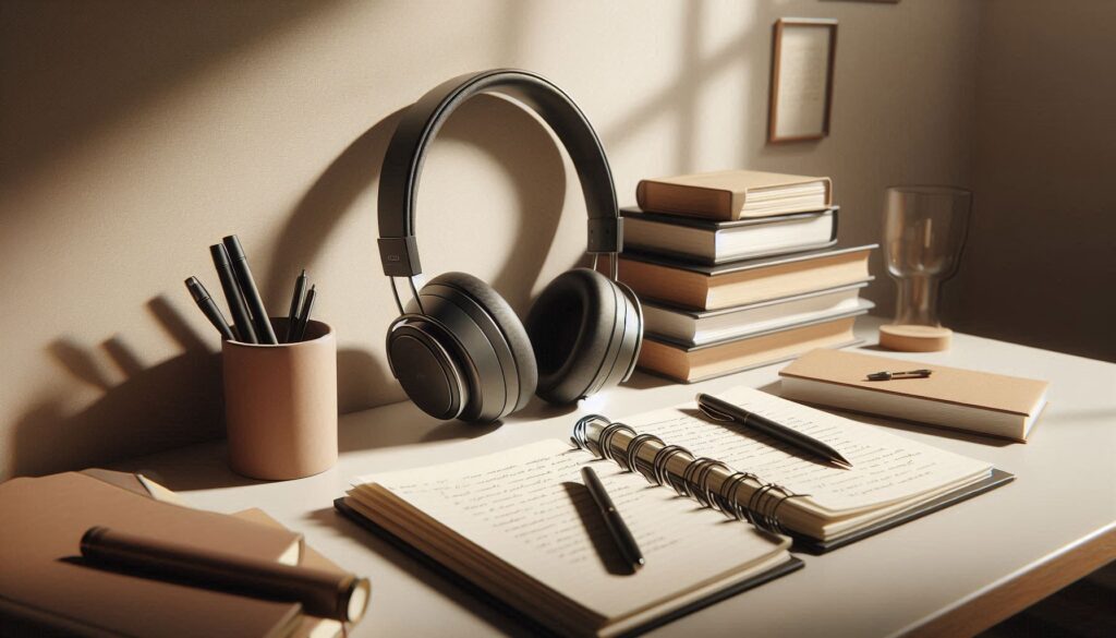 headphones for online classes and focus study for students