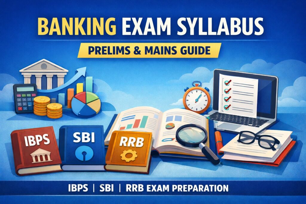 Complete Banking Exam Syllabus for Prelims and Mains IBPS SBI RRB Guide