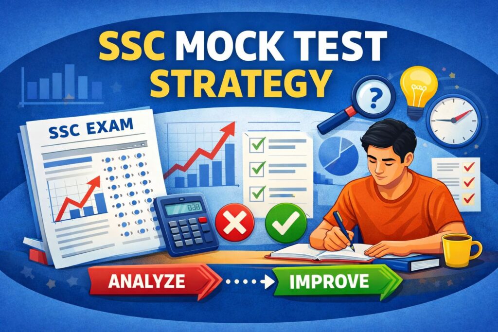 SSC mock test strategy showing how many mock tests to attempt and how to analyze them for better exam performance