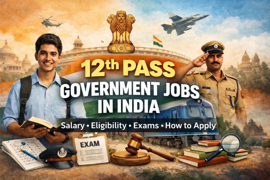 12th pass government jobs in India salary eligibility exams and how to apply