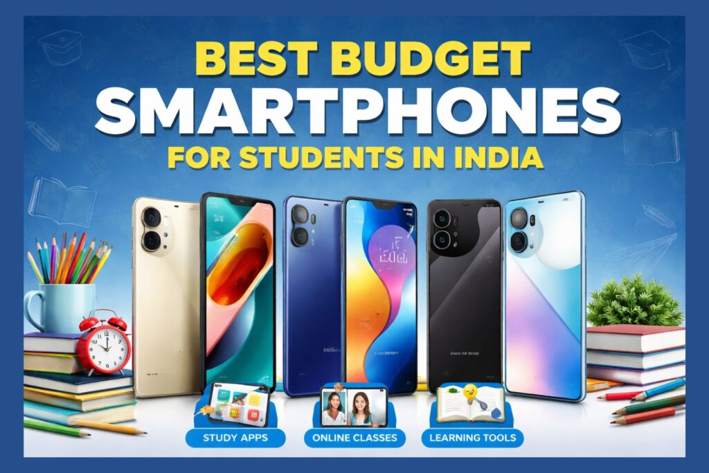 Best budget smartphones for students in India for study, online classes, and learning apps