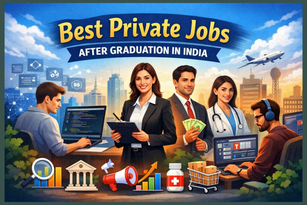 Best private jobs after graduation in India including IT, banking, marketing and other career opportunities for graduates