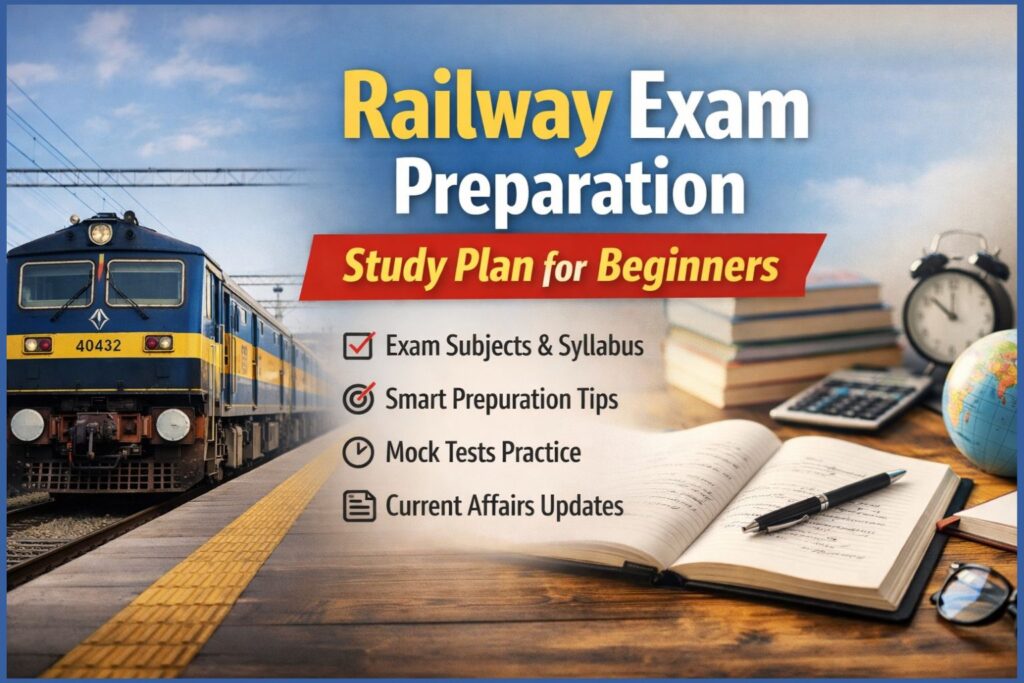 railway exam preparation study plan for beginners with subjects tips and mock test strategy